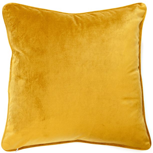 Velvet Piped Cushion Cognac by Malini | Style Our Home