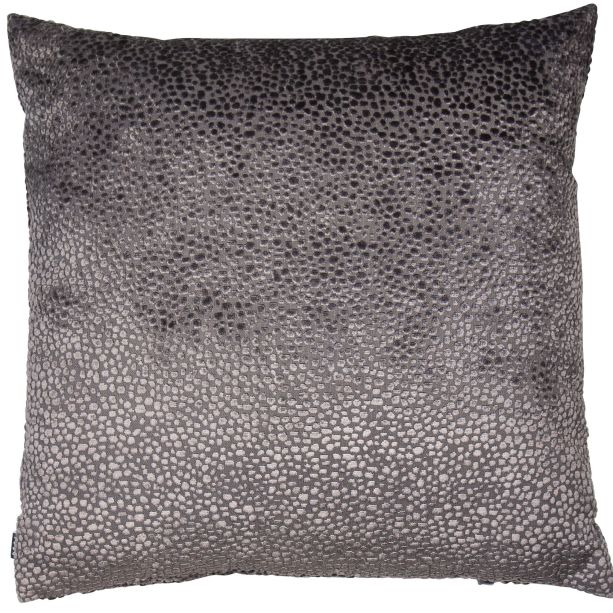 Burnt Velvet Cushion Silver by Malini | Style Our Home