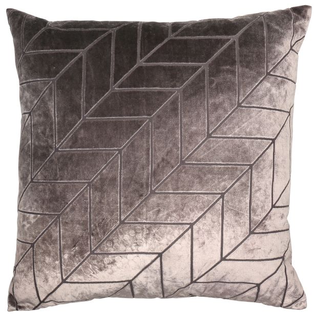 Cut Velvet Chevrons Truffle by Malini | Style Our Home
