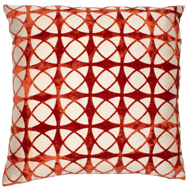 Cut Velvet Spiral Orange by Malini | Style Our Home