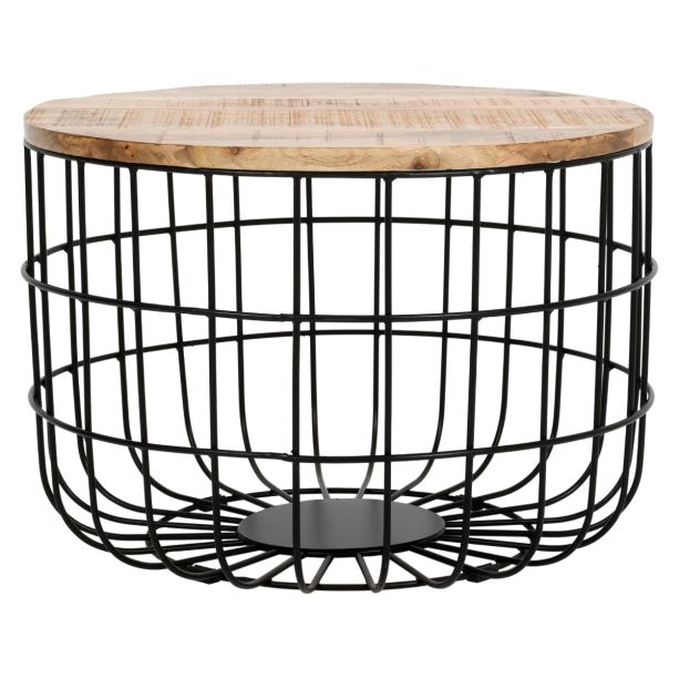 Wessex Solid Wood & Metal Wire Coffee Table by Karvello Designs | Style Our Home