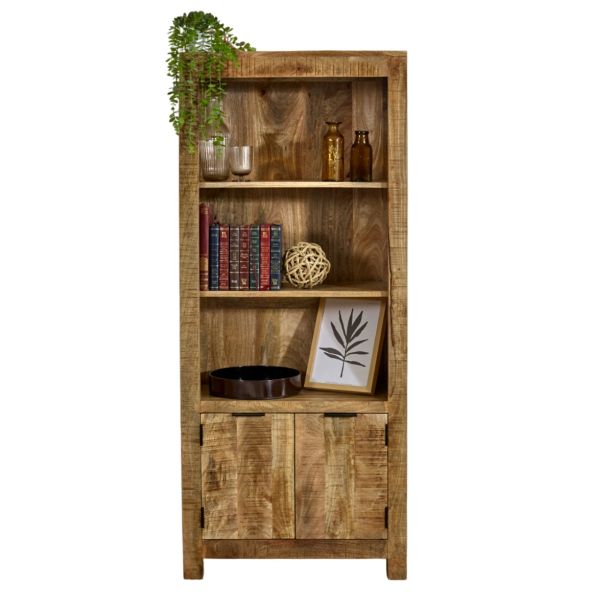 Wessex Solid Wood Bookcase With Doors by Karvello Designs | Style Our Home