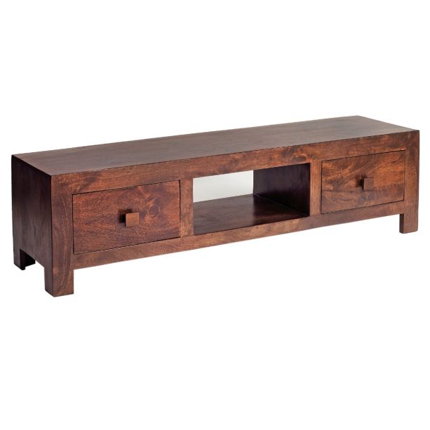 Karoo Dark Mango Plasma Media Unit by Karvello Designs | Style Our Home