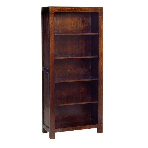 Karoo Dark Mango Large Open Bookcase by Karvello Designs | Style Our Home