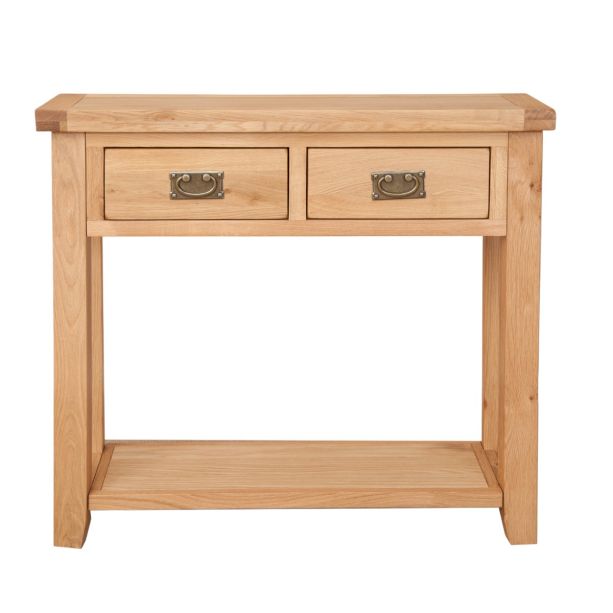 Montane Oak 2 Drawer Console Table by Jali Editions  | Style Our Home