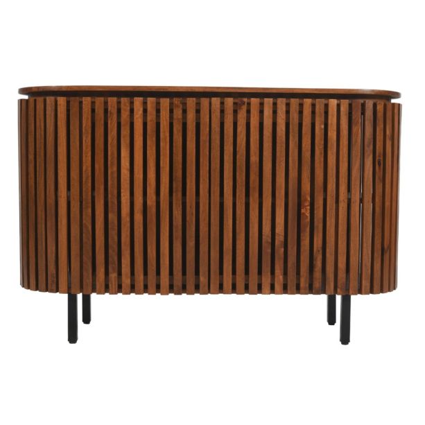 Oakhaven Slatted Mango Wood Large 2 Doors Sideboard by Karvello Designs | Style Our Home