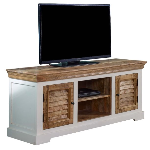 Timberlane Tv Cabinet Upto 57" Solid Mango Wood by Karvello Designs | Style Our Home
