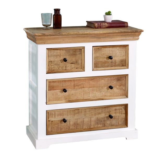 Timberlane Solid Mango Wood 4 Chest Of Drawers by Karvello Designs | Style Our Home
