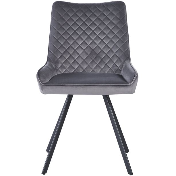 Jager N Velvet Light Grey - Black Legs by Hertiance Furniture | Style Our Home