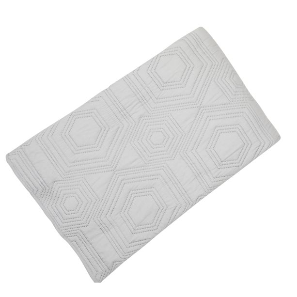 Faux Embroidery Contrast Col Bedspread by Malini | Style Our Home