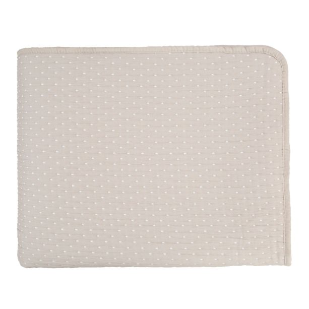 Tactile Jaq Dot Quilt Taupe