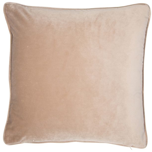 Plain Velvet Piped Beige by Malini | Style Our Home