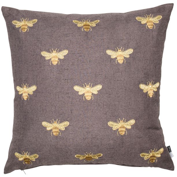 Emb Bees On Faux Linen by Malini | Style Our Home