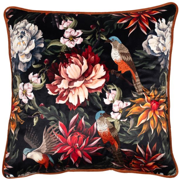 Printed Hummingbirdcushion With Embroidary A by Malini | Style Our Home