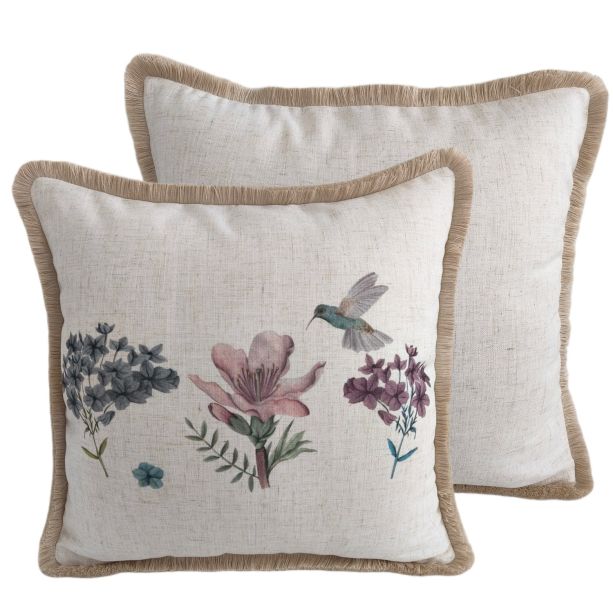 Floral Hummingbird With Fringe by Malini | Style Our Home