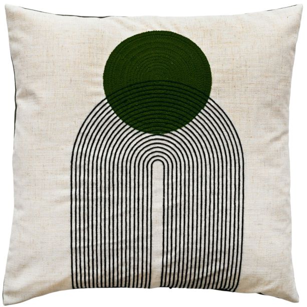 Art Deco Design With Chain Crewel Stitch Oliv by Malini | Style Our Home