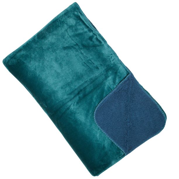 Luxury Fleece Throw Petrol by Malini | Style Our Home