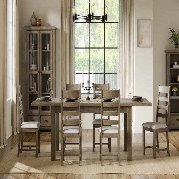 Sartene Oak 120-160 Cm Extending Dining Table (1 Leaf) by Hertiance Furniture | Style Our Home