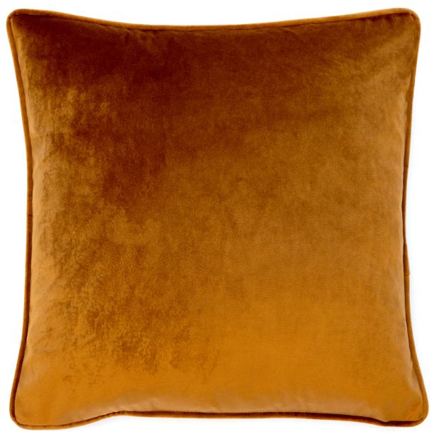 Poly Velvet With Piping Tan by Malini | Style Our Home