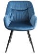Tivoli Weathered Oak 6-8 Seater Table & 6 Dali Petrol Blue Velvet Chairs by Bentley Designs | Style Our Home