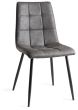 Tivoli Weathered Oak 6-8 Seater Table & 6 Mondrian Dark Grey Faux Leather Chairs by Bentley Designs | Style Our Home
