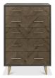 Sienna Fumed Oak & Peppercorn 5 Drawer Chest by Bentley Designs | Style Our Home