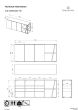 Albi Concrete Look (Melamine) / Black Metal Sideboard 190