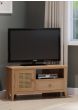 Halmstad Natural Oak Corner TV Unit by Hertiance Furniture | Style Our Home