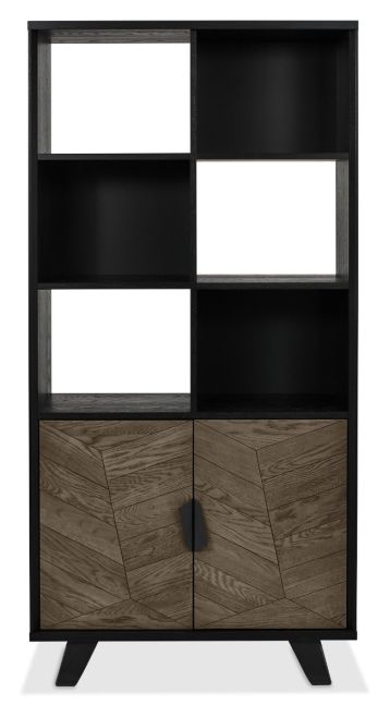 Emerson Weathered Oak & Peppercorn Display Cabinet by Bentley Designs | Style Our Home
