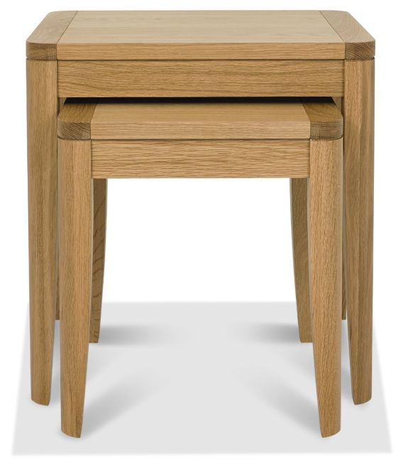 Chester Oak Nest of Lamp Tables by Bentley Designs | Style Our Home
