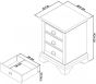 Hampstead Two Tone 3 Drawer Nightstand - Style Our Home