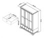 Hampstead Two Tone Triple Wardrobe - Style Our Home