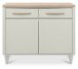 Larsen Scandi Oak & Soft Grey Narrow Sideboardby Bentle by Designs | Style Our Home