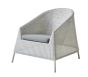 Kingston White Grey Lounge Chair by Cane-line | Style Our Home 