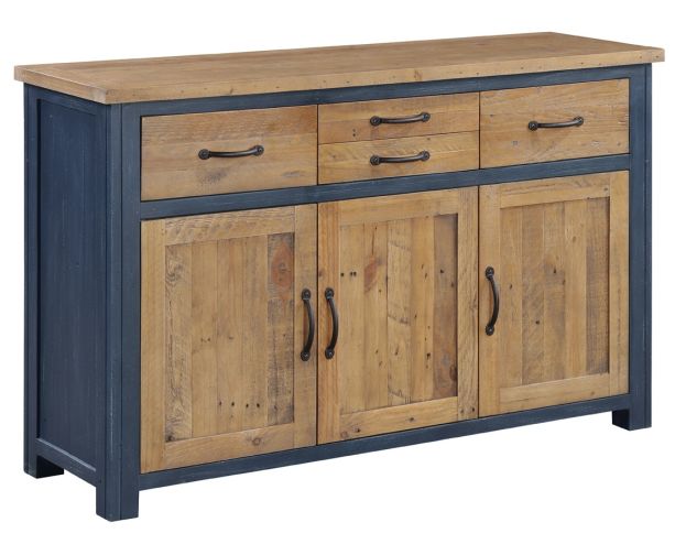 Splash of Blue - Sideboard 3 Door / 4 Drawer by Baumhaus | Style Our Home
