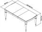 Montreux Grey Washed Oak & Soft Grey 4-6 Seater Extending Dining Table