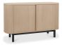 Vega Scandi Oak & Peppercorn Narrow Sideboard by Bentley Designs | Style Our Home