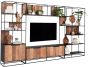 Cosmo 2 Doors Open Racks TV Wall Element Bookcase