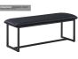Antiqued Black Leather Dining Bench | Style Our Home