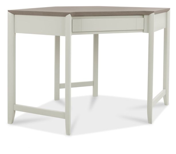 Bergen Grey Washed Oak & Soft Grey Corner Desk