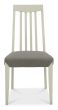 Bergen Grey Washed Oak 4-6 Seater Table & 4 Slat Back Chairs in Titanium Fabric by Bentley Designs | Style Our Home