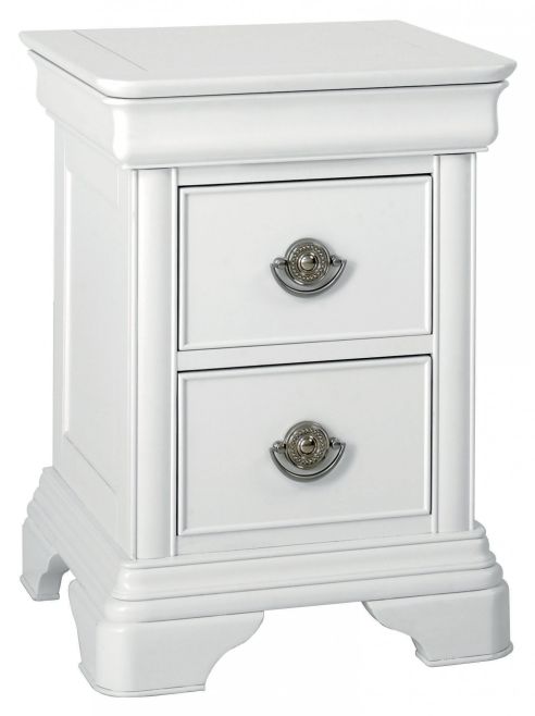 Chantilly White 2 Drawer Nightstand - Style Our Home