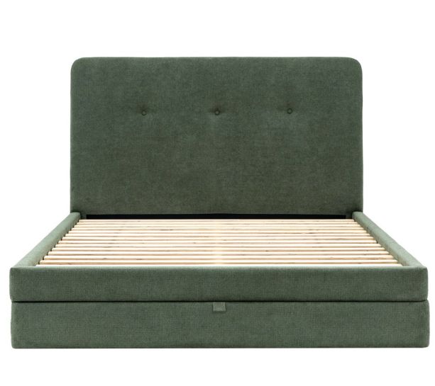 Mansen 2 Drawer Kingsize Bedstead Green By Gallery Living | Style Our Home 