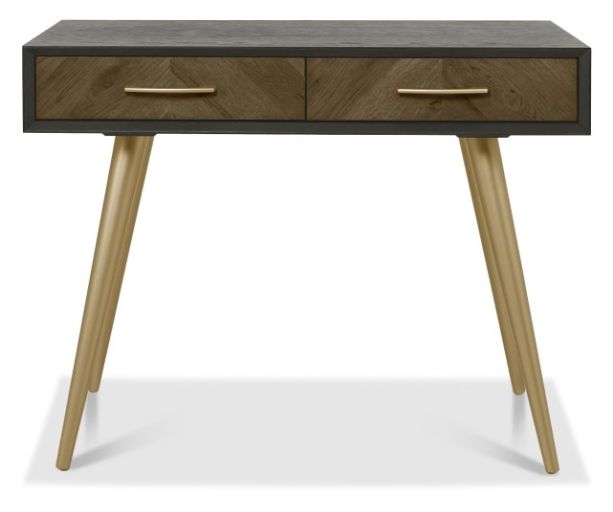 Sienna Fumed Oak & Peppercorn Dressing Table by Bentley Designs | Style Our Home