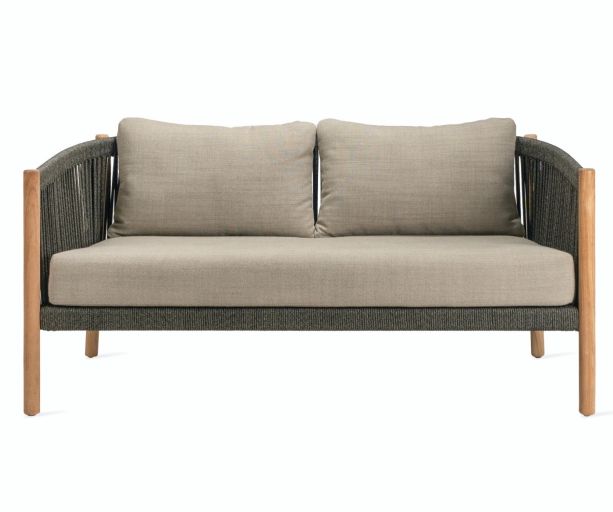 Lento Lounge Sofa 2.5 Seater with 1 Seat and 2 Back Almond Cushions by Vincent Sheppard | Style Our Home