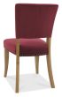 Marque Rustic Oak Upholstered Chair - Crimson Velvet Fabric (Pair) - Style Our Home