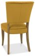 Logan Rustic Oak Upholstered Chair - Mustard Velvet Fabric (Pair) by Bentley Designs | Style Our Home