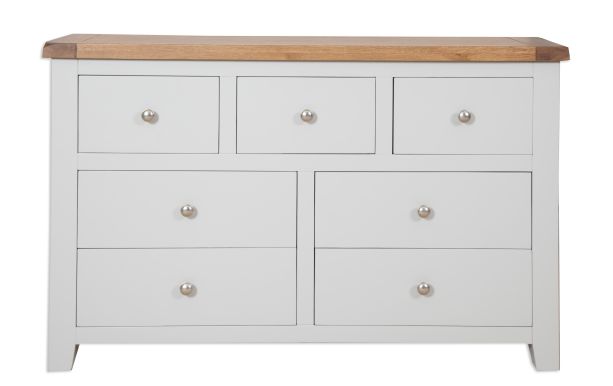 Parisian Grey 7 Drawer Wide Chest by IFD | Style Our Home
