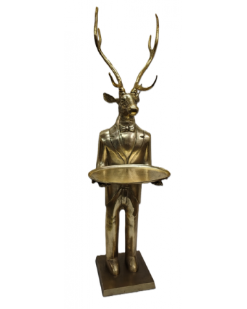 Deer with Plate H216cm by Quirky Barn | Style Our Home
