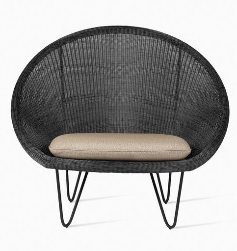 Gipsy Cocoon Black Frame & Mocca Seat by Vincent Sheppard 